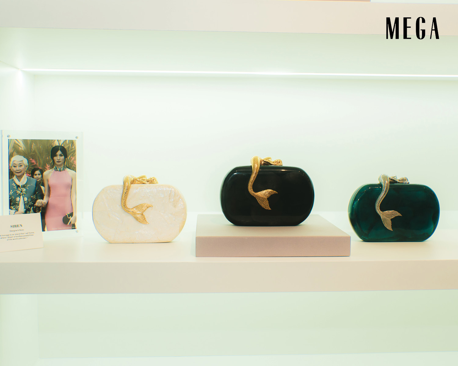 Neil Felipp’s Siren minaudière was featured in 2018’s Crazy Rich Asians; and some styles of it displayed at Manila Pen new store