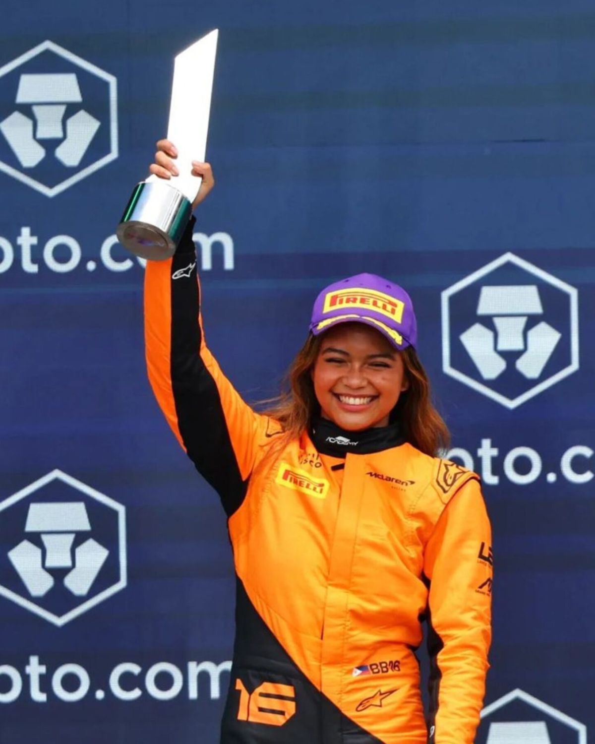 Bianca Bustamante podium finish Miami GP