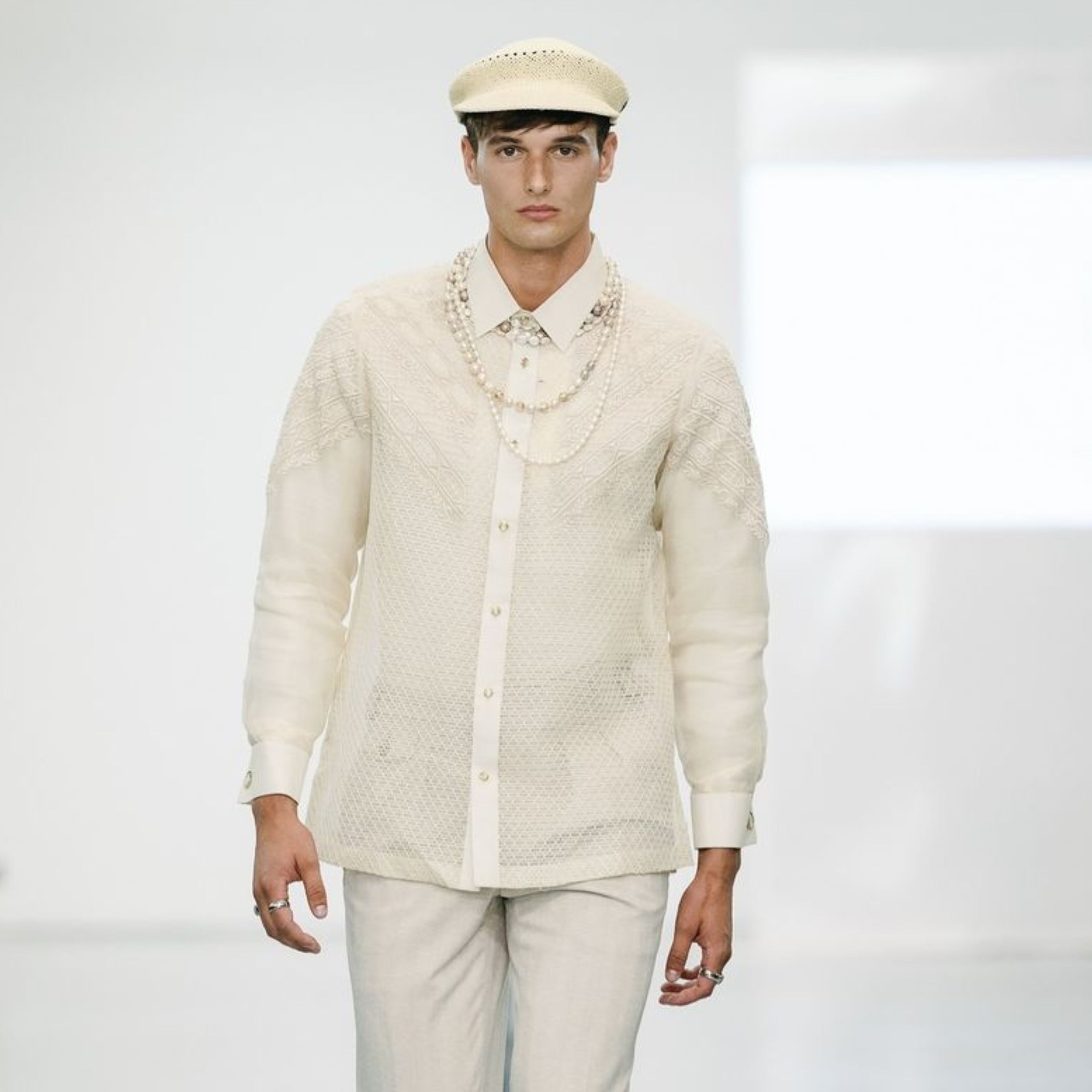 NYFW S/S25: Brian Poe Llamanzares Introduces Intricate Barongs to Fifth Avenue