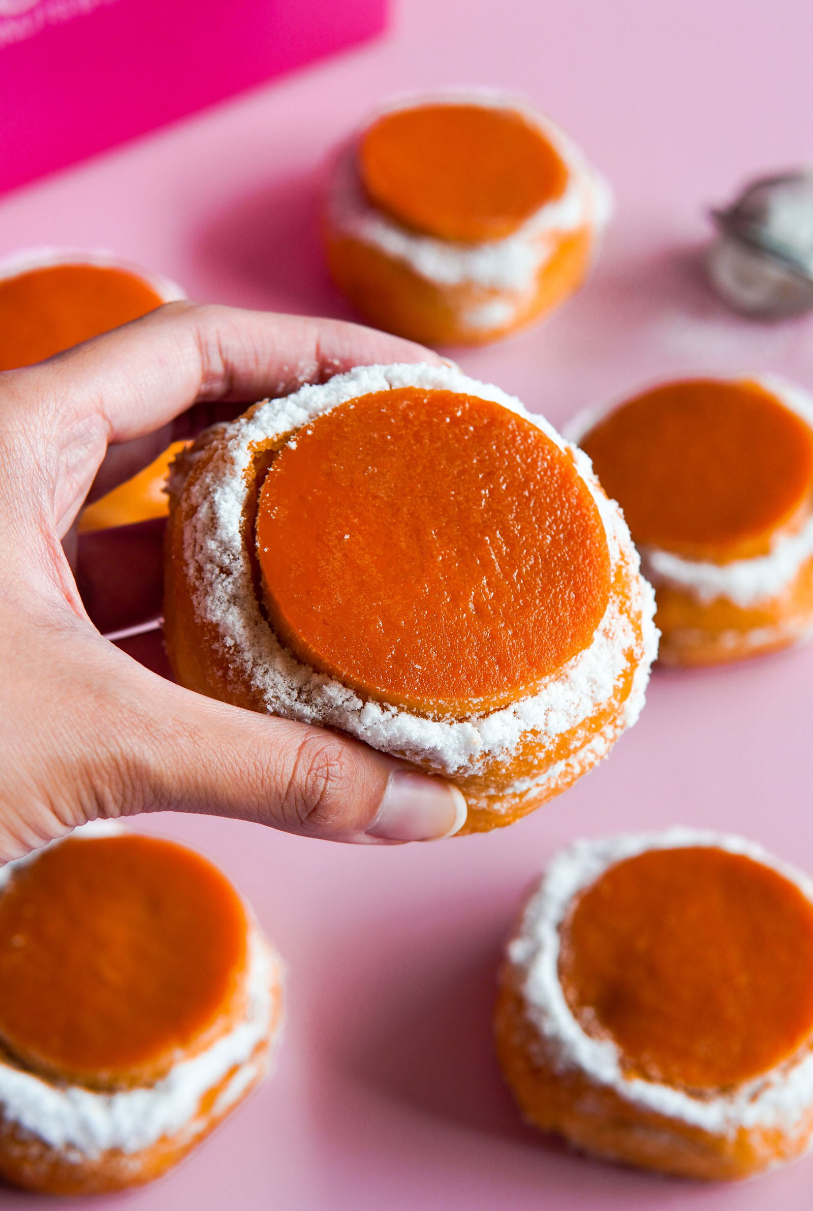 leche flan doughnuts from doughmain