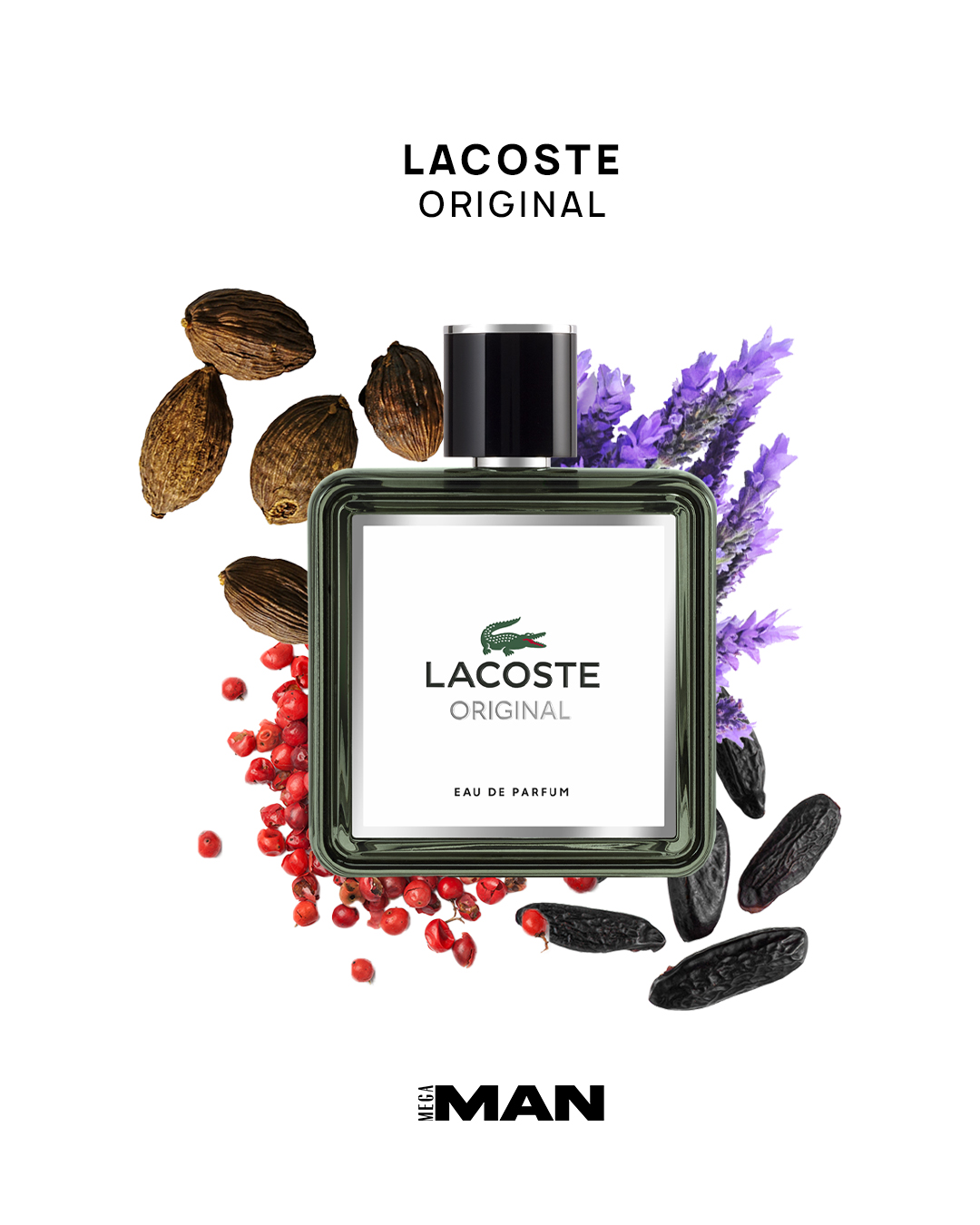 MEGA Man fragrance gift guide Lacoste Original