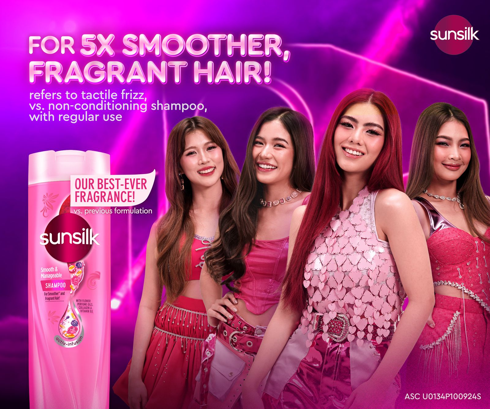 BINI and Belle Mariano member Sunsilk Smooth and Manageable