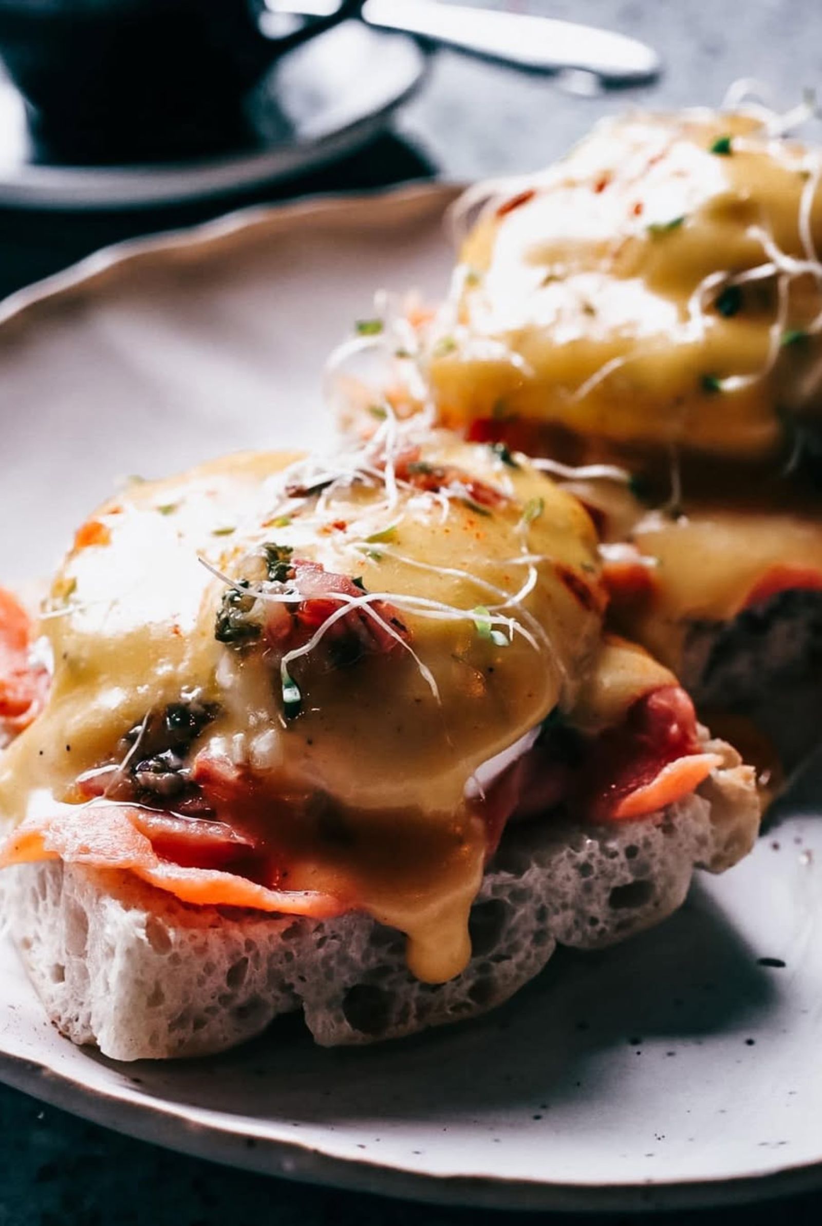 Southbank Café + Lounge Smoked Salmon Eggs Benedict