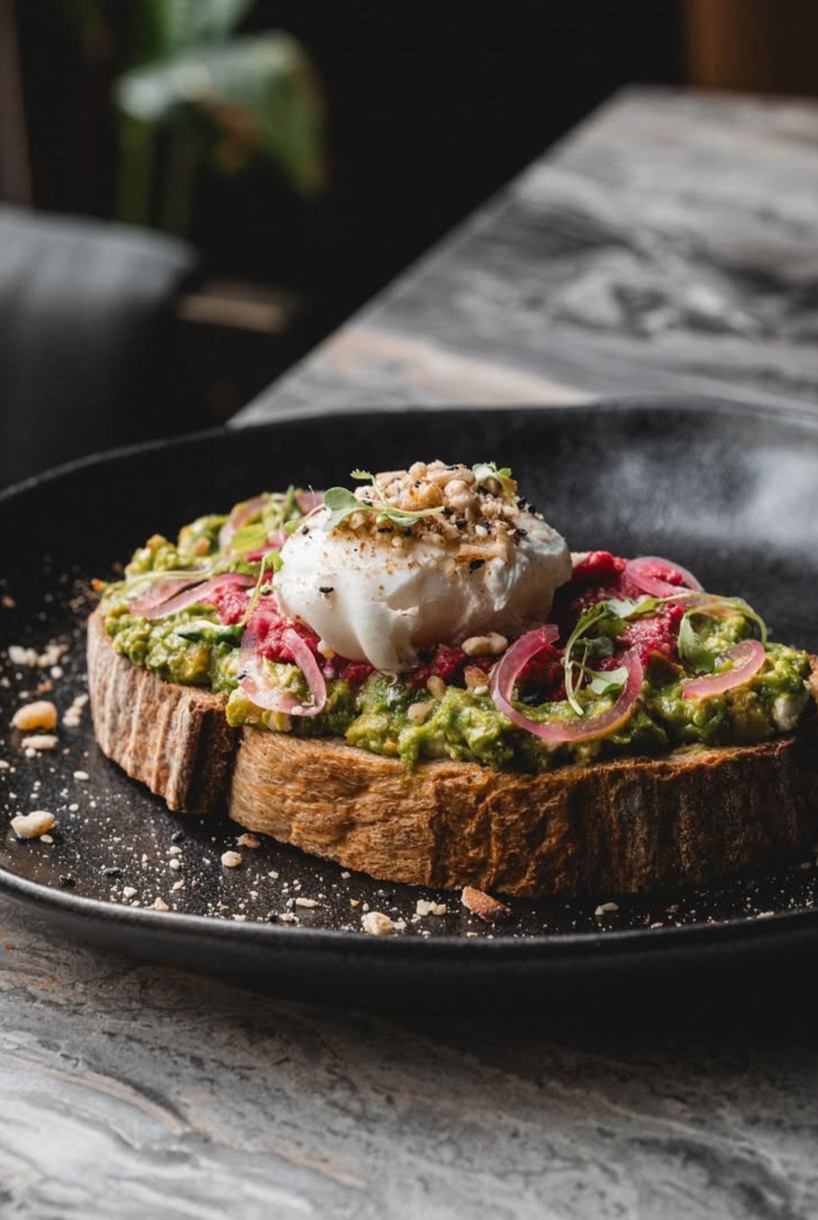 Southbank Café + Lounge Smashed Avocado Toast