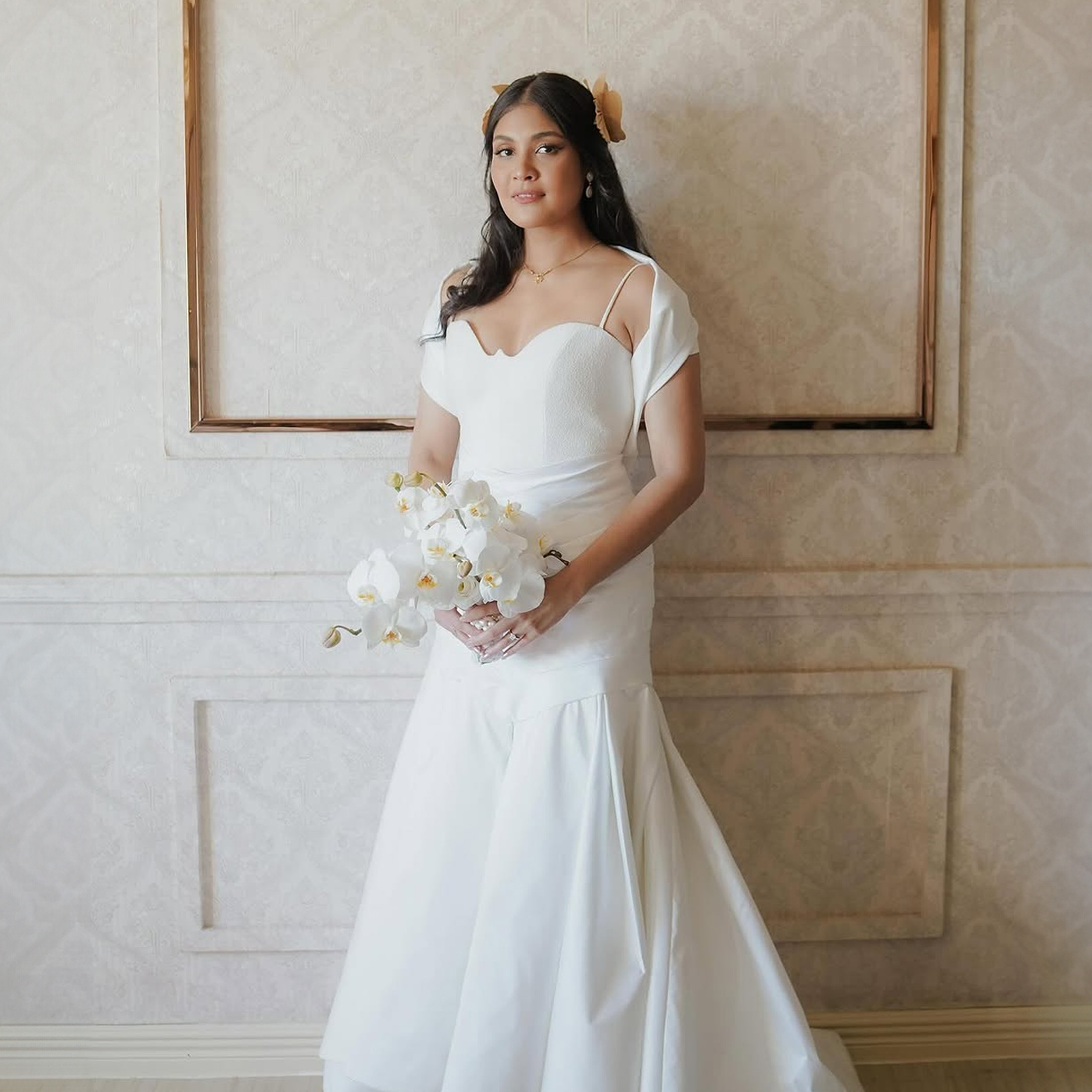 Kiana Valenciano Ditched the Traditional Wedding Veil for a Woven T'Nalak Crown