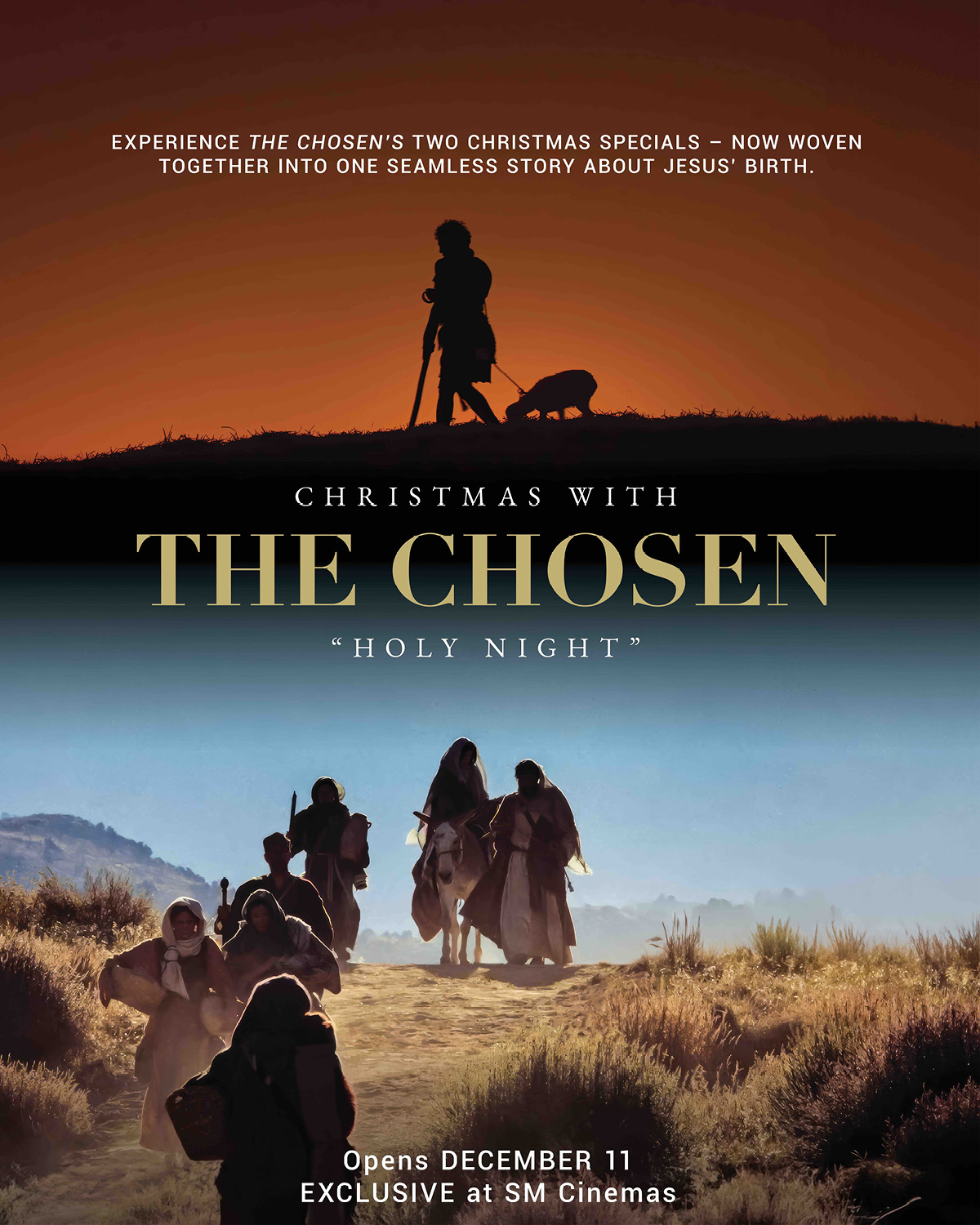 Christmas With The Chosen, starring Jonathan Roumie as Jesus showing on SM Cinemas