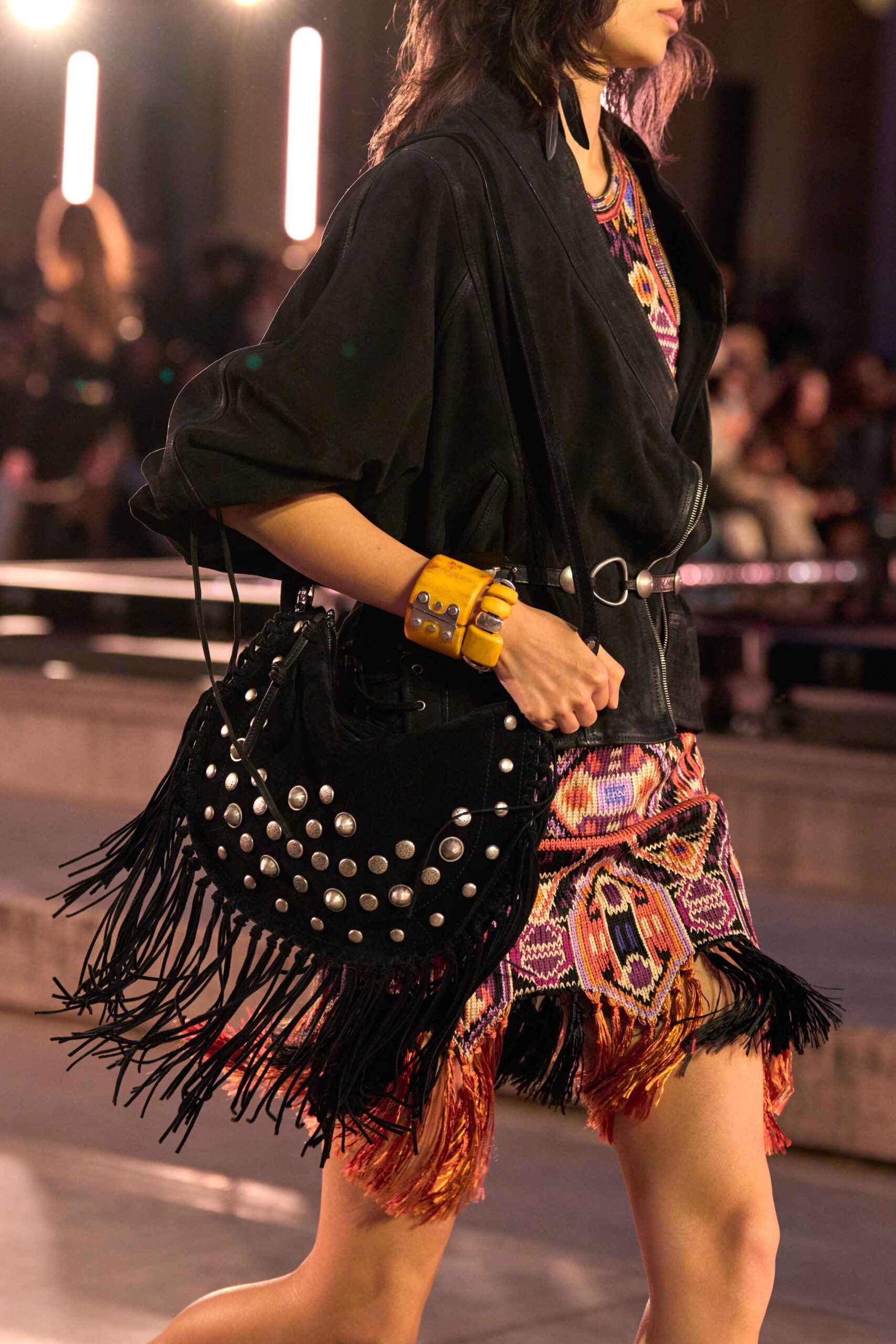 In fringes, tassels, and suede, the Boho Bag rides to a new era of sophistication in this 2025 bag trend.